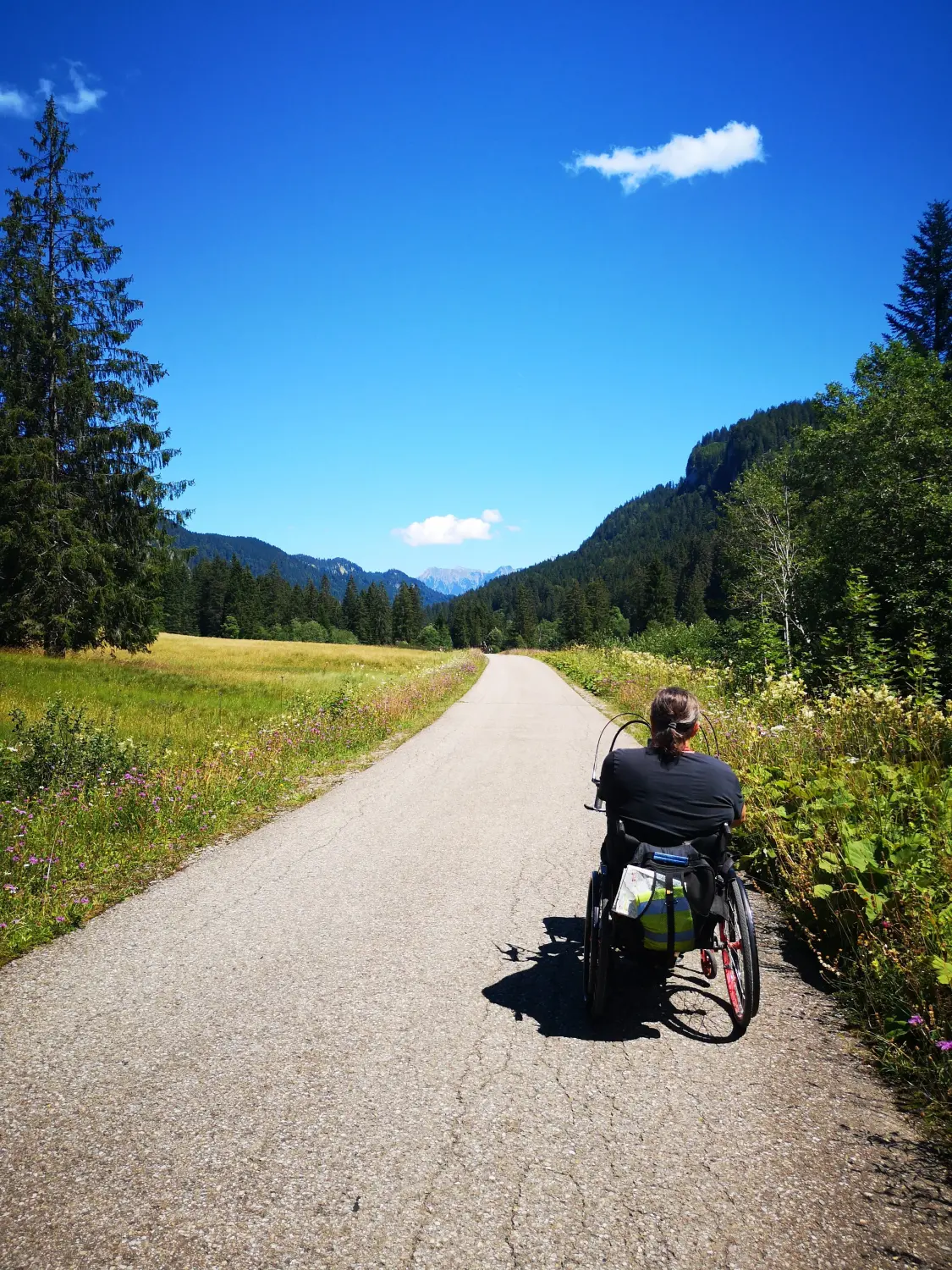 Odenwald - Stiftung Naturschutz - barrierefrei - Mann im Garten